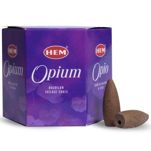 HEM Backflow Rökelsekoner Opium (12 Koner)