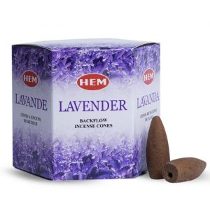 HEM Backflow Rökelsekoner Lavendel (12 Koner)