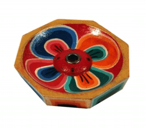 Rökelsebrännare Lotus lackat trä (6 cm)