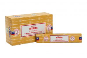 Satya Myrrh Rökelse (12 paket)