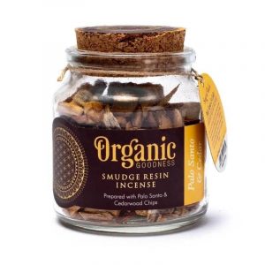 Organic Goodness Palo Santo & Cedar Smudge Incense Herbs (80 gram)