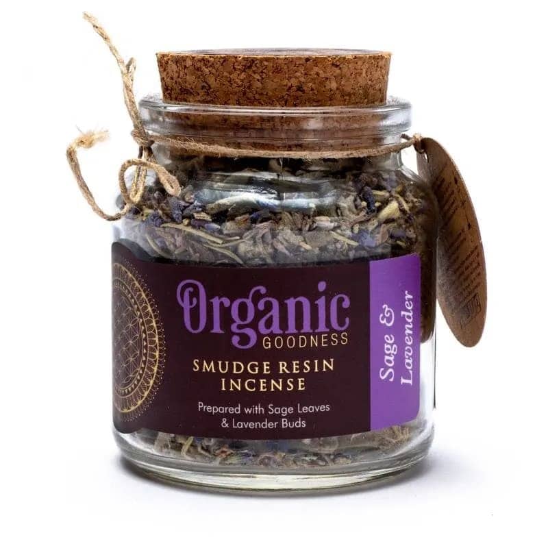 Organic Goodness Sage & Lavender Smudge Incense Herbs (80 gram)