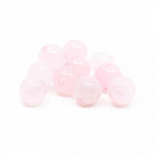 Ädelsten Pärlor Rosenkvarts - 10 stycken (6 mm)