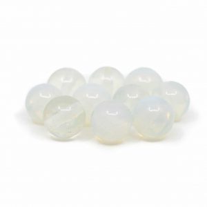 Ädelstenar Lösa Pärlor Opalit - 10 stycken (8 mm)