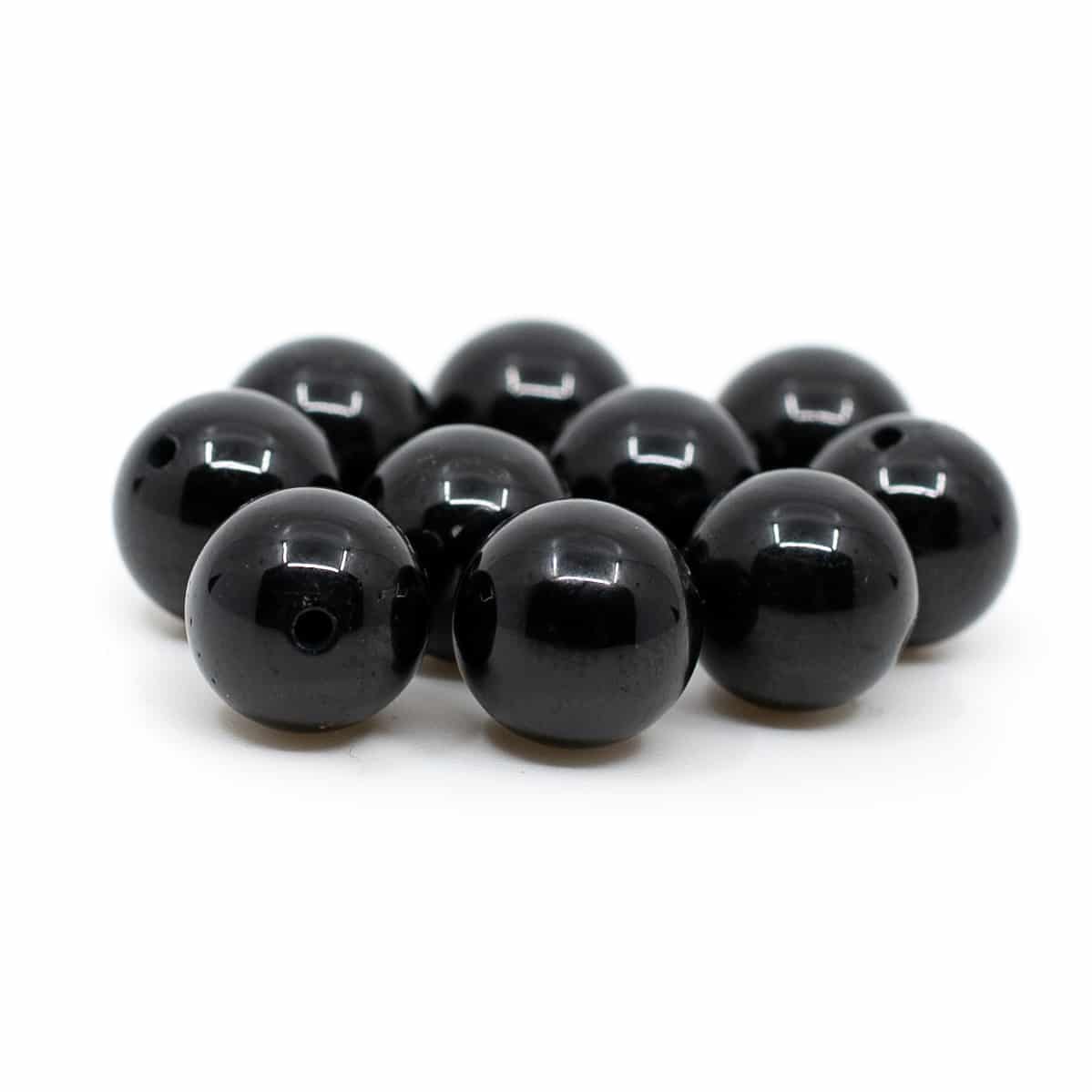 Ädelsten Lösa Pärlor Obsidian - 10 Stycken (8 mm)