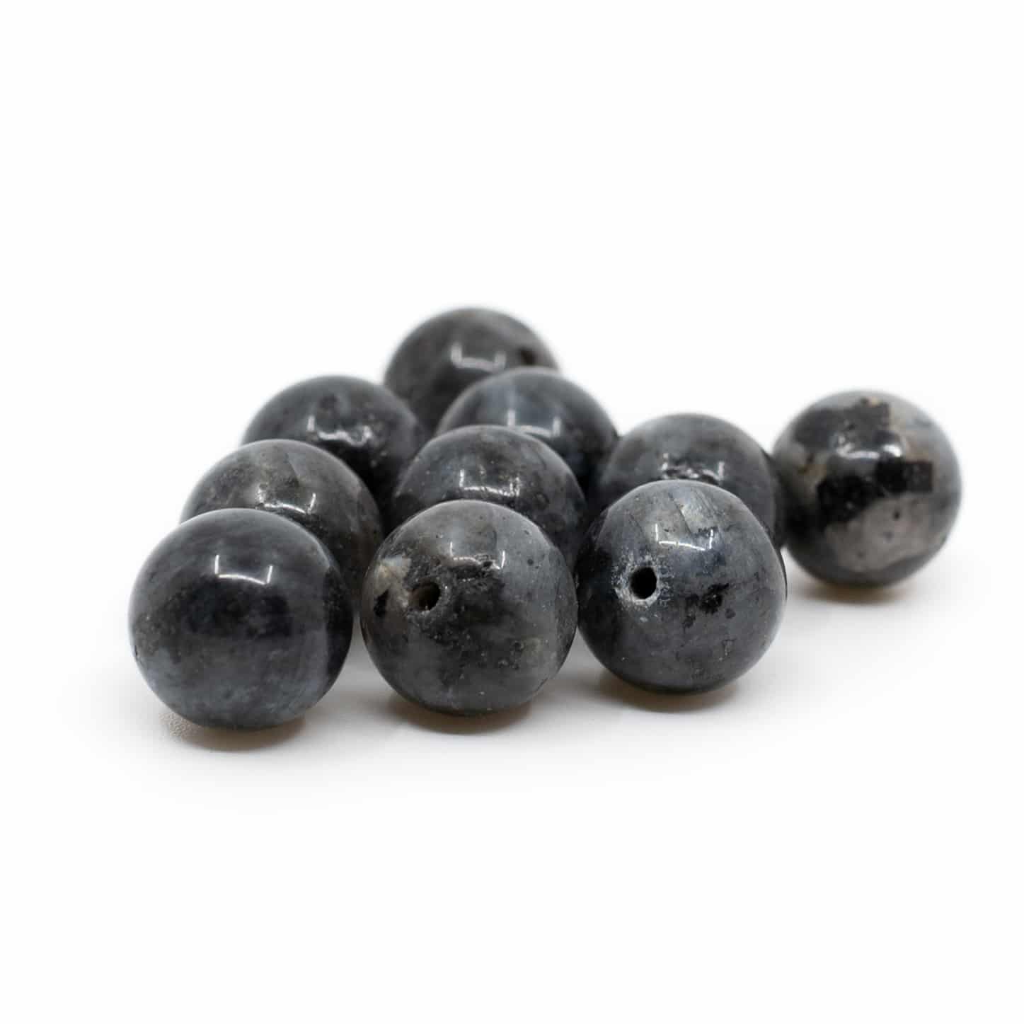 Ädelsten Lösa Pärlor Labradorit - 10 stycken (10 mm)