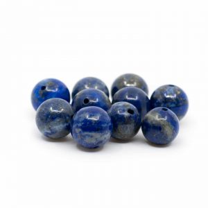 Ädelsten Lösa Pärlor Lapis Lazuli -10 stycken (10 mm)