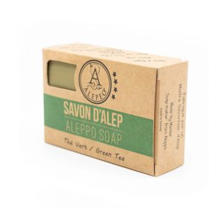 Aleppo Tvål Grönt Te - 8% Lagerbärsolja - 100 gram