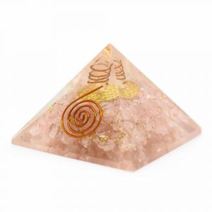 Orgonit Pyramid Rosenkvarts - Livets Blomma - (40 mm)