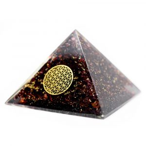 Orgonit Pyramid Granat - Livets Blomma - (70 mm)