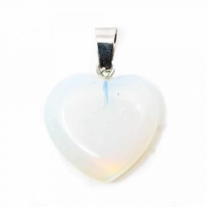 Hjärtformad Ädelstens Hänge Opalit (20 mm)