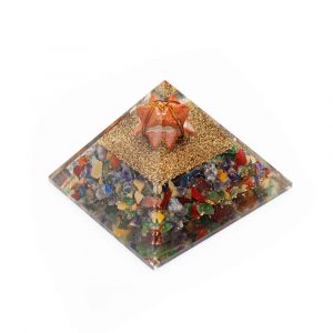 Orgonit Pyramid Chakra Jaspis - Jaspis Merkaba - (70 mm)