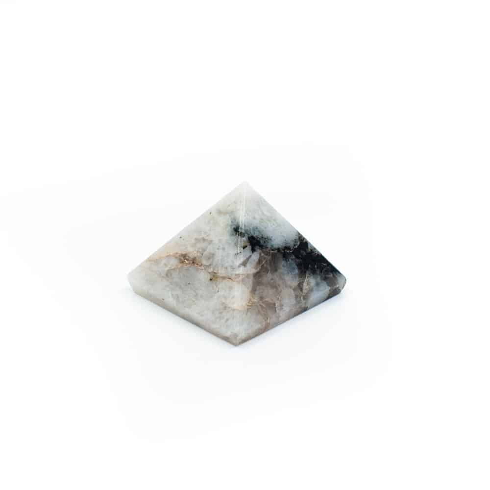 Pyramid av Ädelstenen Regnbågsmånsten ca 25mm