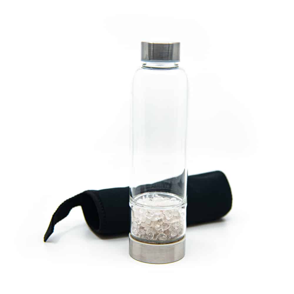 Spiru Ädelsten Vattenflaska Med Bergkristal - 400 ml