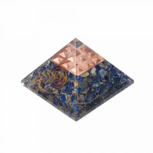 Orgonit Pyramid Lapis Lazuli - Koppar Spiral - (70 mm)