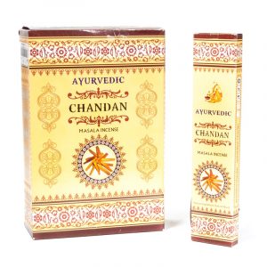 Ayurvedisk Masala Rökelse Chandan Premium (12 lådor)