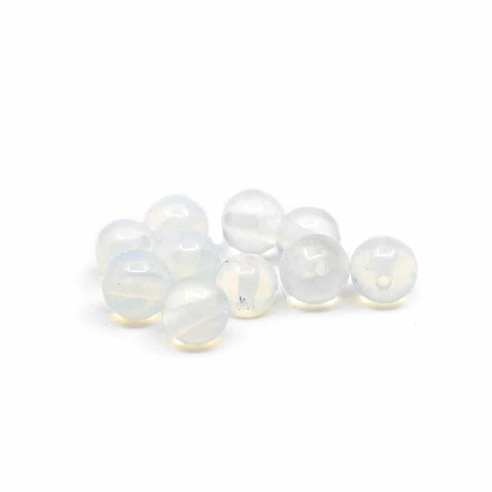 Ädelstenar Lösa Pärlor Opalit - 10 stycken (4 mm)