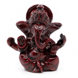 Ganesha Staty Mörkröd (6 cm)