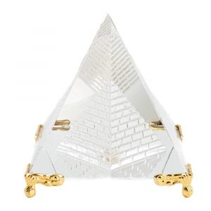 Kristall Pyramid Feng Shui med Ben (8 cm)
