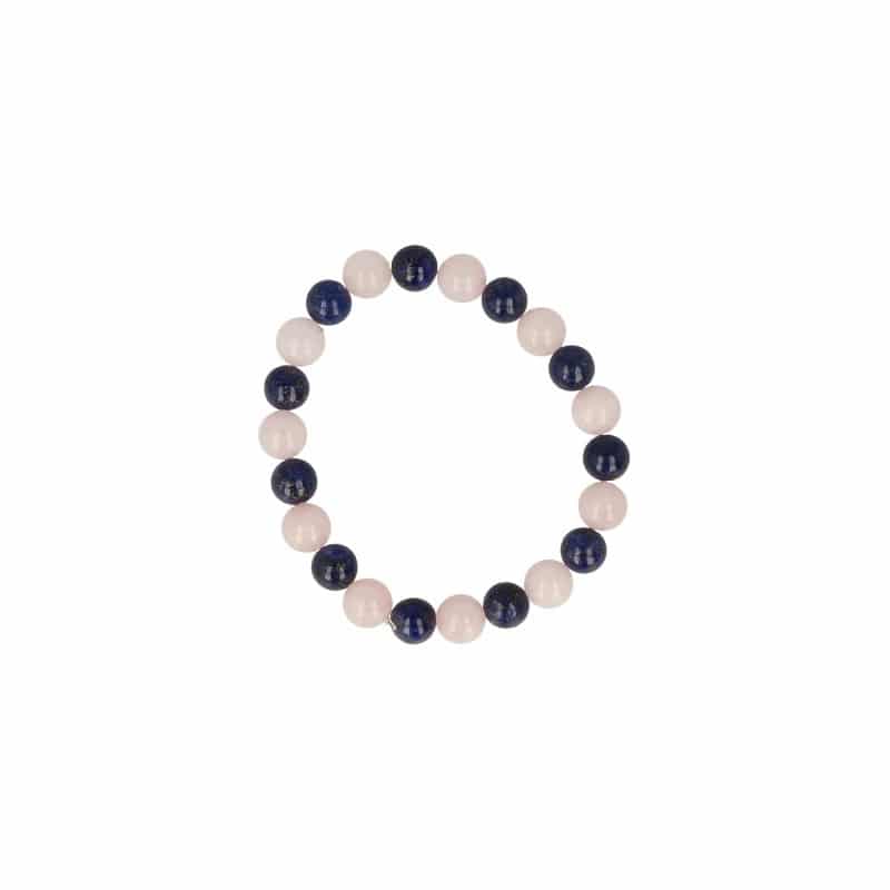 Ädelsten Armband Lapis Lazuli / Rosenkvarts