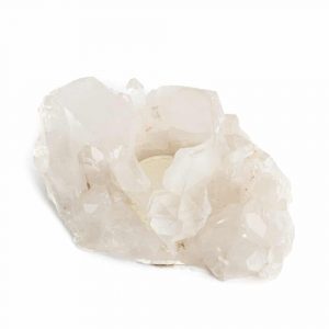 Stearinljushållare Ädelsten Bergkristall (ca 1000 gram)