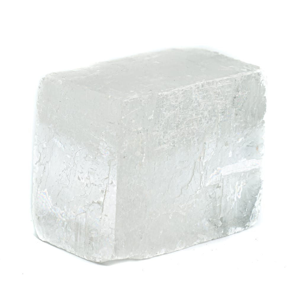 Rå Vit Kalcit Ädelsten Block 4 - 6 cm