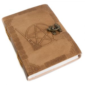 Handgjord Anteckningsbok Läder Pentagram (17,5 x 13 cm)