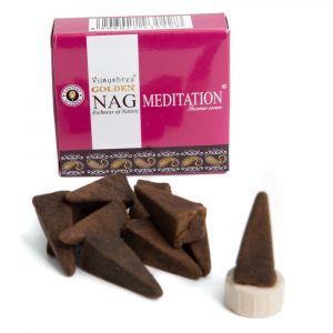Golden Nag Meditation Rökelsekoner (1 paket)