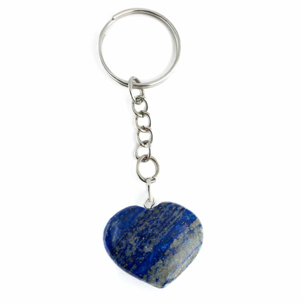 Ädelsten Nyckelring Lapis Lazuli Hjärta (25 mm)