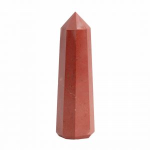 Ädelsten Obelisk Spets Röd Jaspis - 100-120 mm