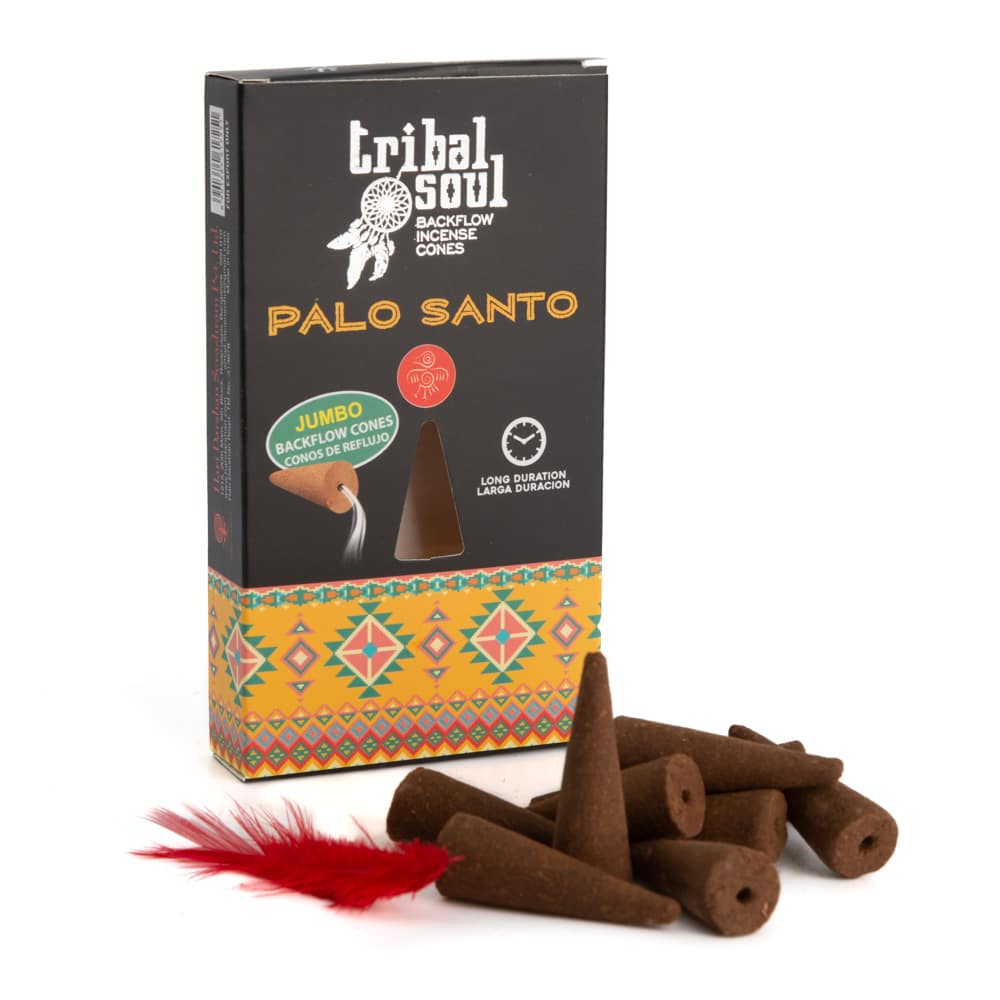 Tribal Soul Palo Santo Backflow Rökelsekoner (1 paket)