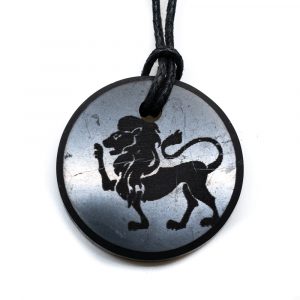 Shungit Horoskop Hänge Lejon (30 mm)