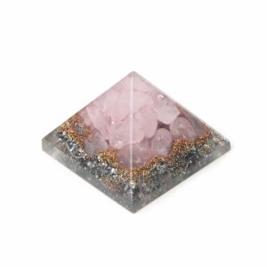 Orgonit Pyramid Mini Rosenkvarts (25 mm)
