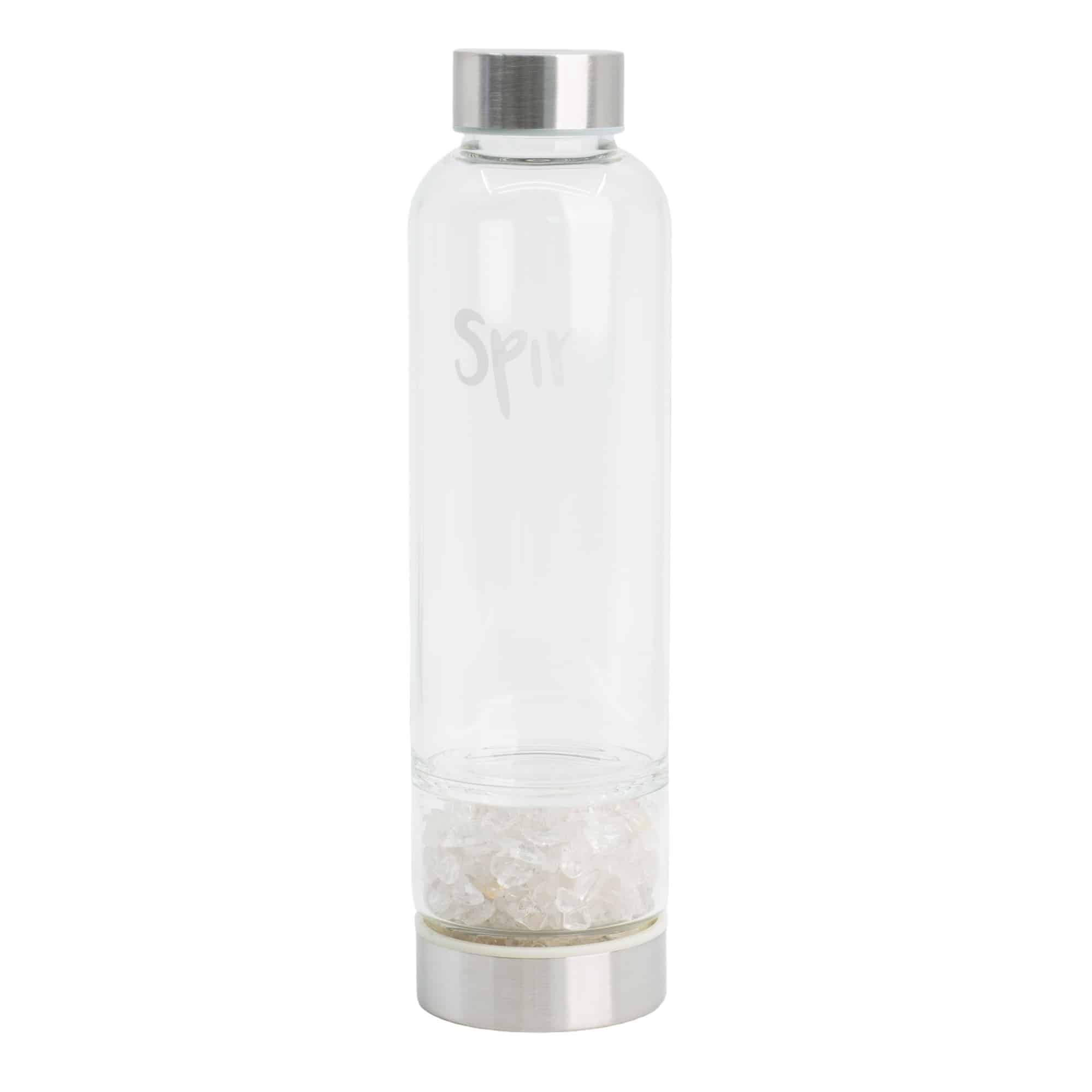 Spiru Ädelsten Vattenflaska Med Bergkristal - 400 ml